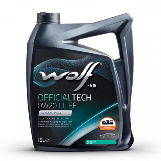 Масло моторное Wolf Вольф OfficialTech LL FE 0W-20 5л 656215 WOLF 656215