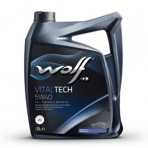 Масло моторное Wolf Вольф VitalTech 5W-40 161165 5 л WOLF 161165