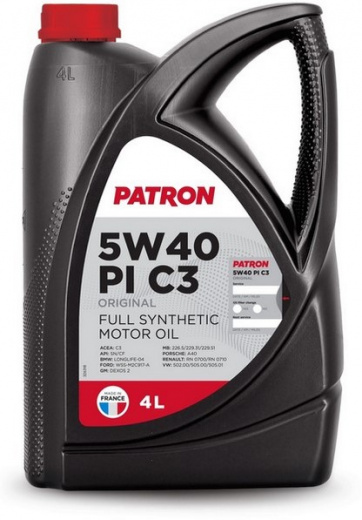 Масло моторное Patron Original PI C3 5W-40 4л PATRON 5W40PIC34LORIGINAL