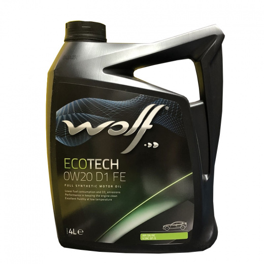 Масло моторное Wolf Вольф EcoTech FE D1 0W-20 4л 161044 WOLF 161044