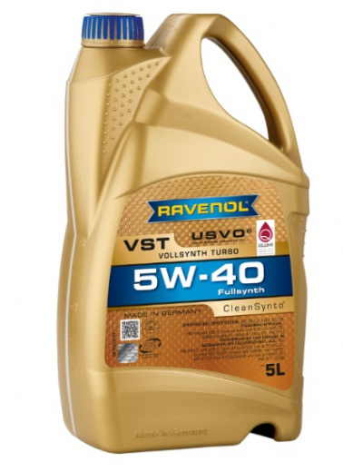 Моторное масло RAVENOL 4014835790155 Turbo VST 5W-40 5л RAVENOL 4014835790155