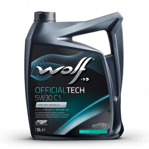 Масло моторное Wolf Вольф OfficialTech C1 5W-30 5л 656055 WOLF 656055