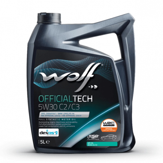 Масло моторное Wolf Вольф OfficialTech C2/C3 5W-30 5л 656295 WOLF 656295