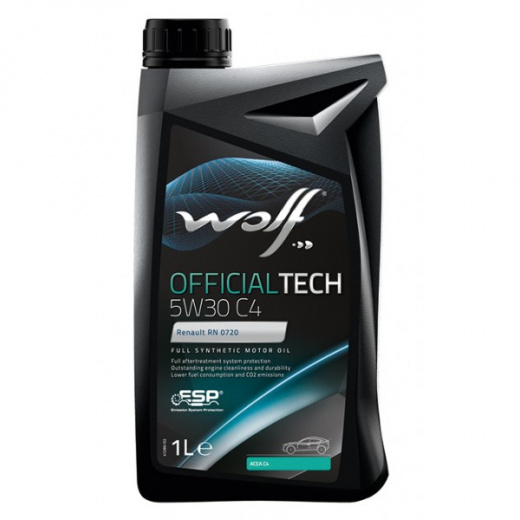 Масло моторное Wolf Вольф OfficialTech C4 5W-30 1л 656081 WOLF 656081
