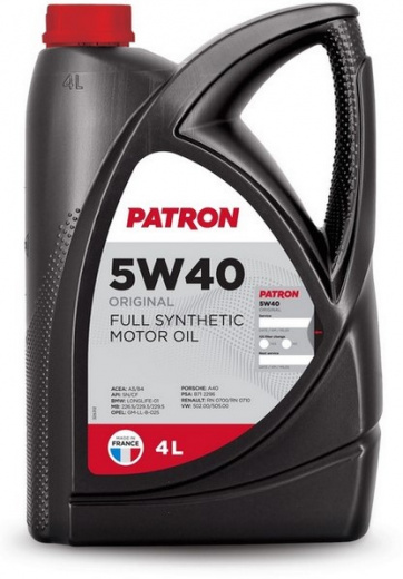 Масло моторное Patron Original 5W-40 4л PATRON 5W404LORIGINAL