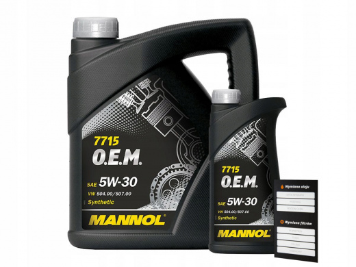 Масло моторное Mannol 7715 Longlife 504/507 5W-30 4 л + 1 л MANNOL 57438