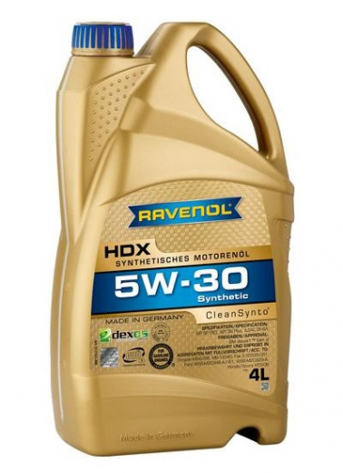 Моторное масло RAVENOL 4014835858572 HDX 5W-30 4л RAVENOL 4014835858572