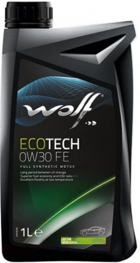 Масло моторное Wolf Вольф EcoTech FE 0W-30 1л 161051 WOLF 161051