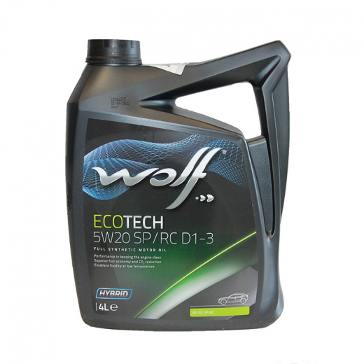 Масло моторное Wolf Вольф EcoTech SP/RC D1-3 5W-20 161744 4 л WOLF 161744