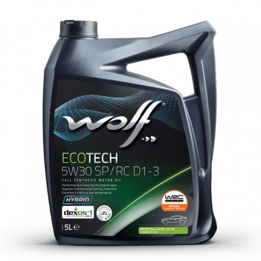 Масло моторное Wolf Вольф EcoTech SP/RC D1-3 5W-30 161755 5 л WOLF 161755