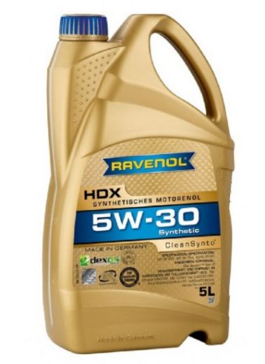 Моторное масло RAVENOL 4014835858602 HDX 5W-30 5л RAVENOL 4014835858602