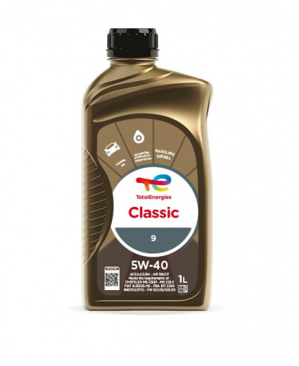 Масло моторное Total Classic 9 5W-40 1л 213730 Total 213730