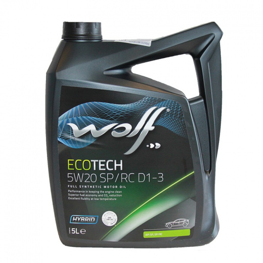 Масло моторное Wolf Вольф EcoTech SP/RC D1-3 5W-20 161745 5 л WOLF 161745