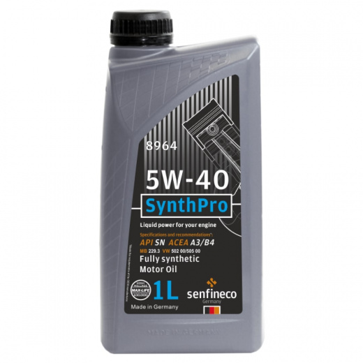 Масло моторное Senfineco SynthPro 5W-40 SN A3/B4 1 л SENFINECO 8964