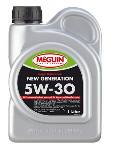 Моторное масло Meguin MEGOL NEW GENERATION 5W-30 1л MEGUIN 6512
