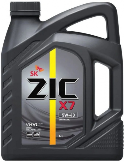 Масло моторное Zic Зик X7 5W-40 4л 162662 ZIC 162662