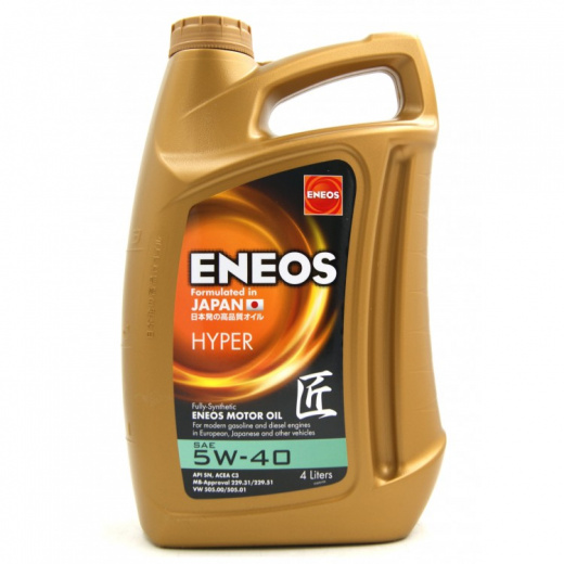 Масло моторное Eneos Hyper 5W-40 4 л ENEOS EU0031301N