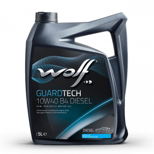 Масло моторное Wolf Вольф GuardTech B4 DIESEL 10W-40 5л 231265 WOLF 231265