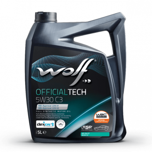 Масло моторное Wolf Вольф OfficialTech C3 5W-30 5л 656075 WOLF 656075