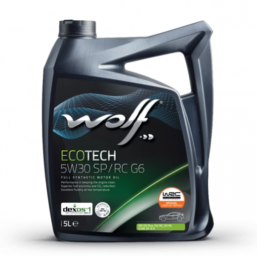 Масло моторное Wolf Вольф EcoTech SP/RC G6 5W-30 5л 161555 WOLF 161555