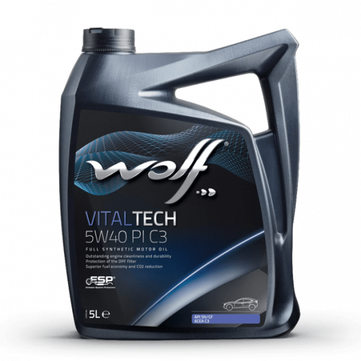 Масло моторное Wolf Вольф VitalTech PI C3 5W-40 5л 211165 WOLF 211165