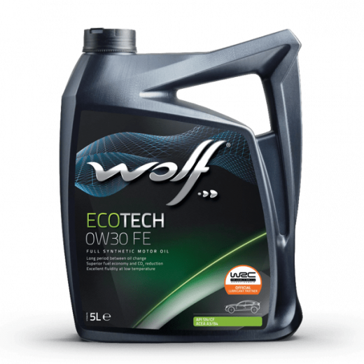 Масло моторное Wolf Вольф EcoTech FE 0W-30 5л 141055 WOLF 141055