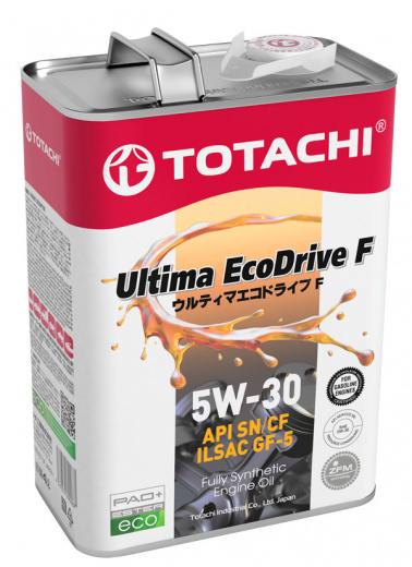 Масло моторное Totachi Ultima EcoDrive F Fully Synthetic 5W-30 4л Totachi 4562374690967