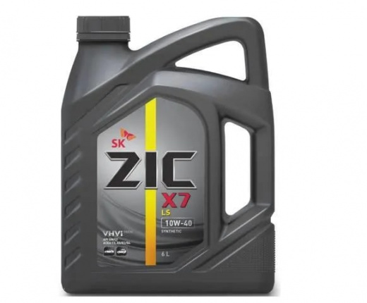 Масло моторное Zic Зик X7 LS 10W-40 6л 172620 ZIC 172620