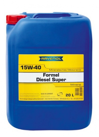 Моторное масло RAVENOL 4014835756922 Formel Diesel Super 15W40 20л RAVENOL 4014835756922